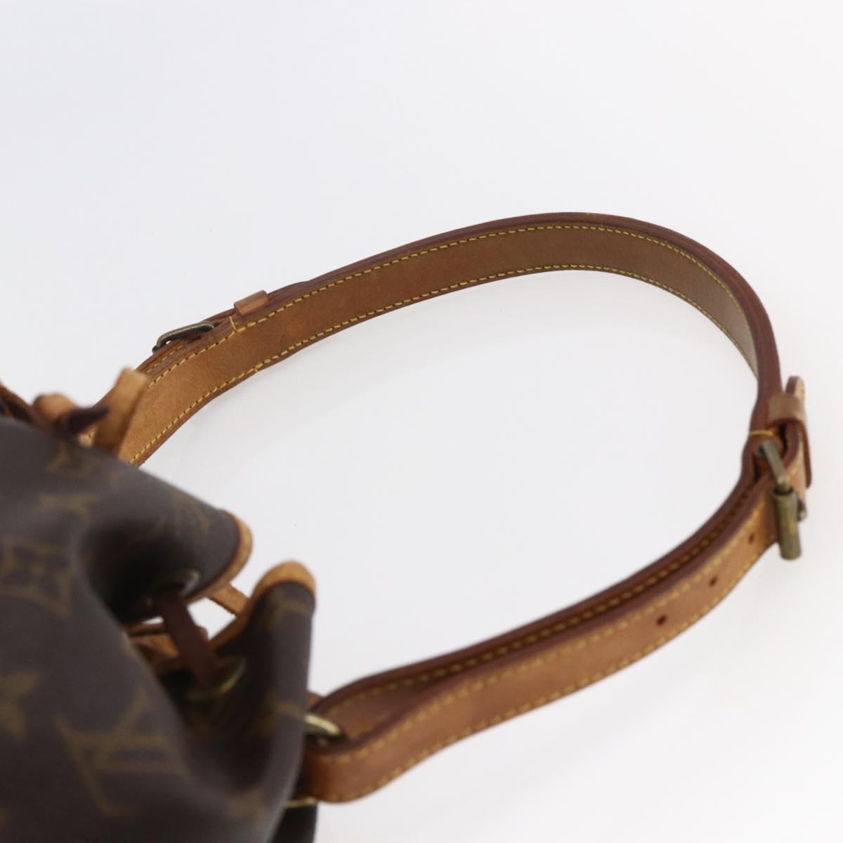 LOUIS VUITTON Monogram Petit Noe Shoulder Bag M42226 LV Auth ki6028