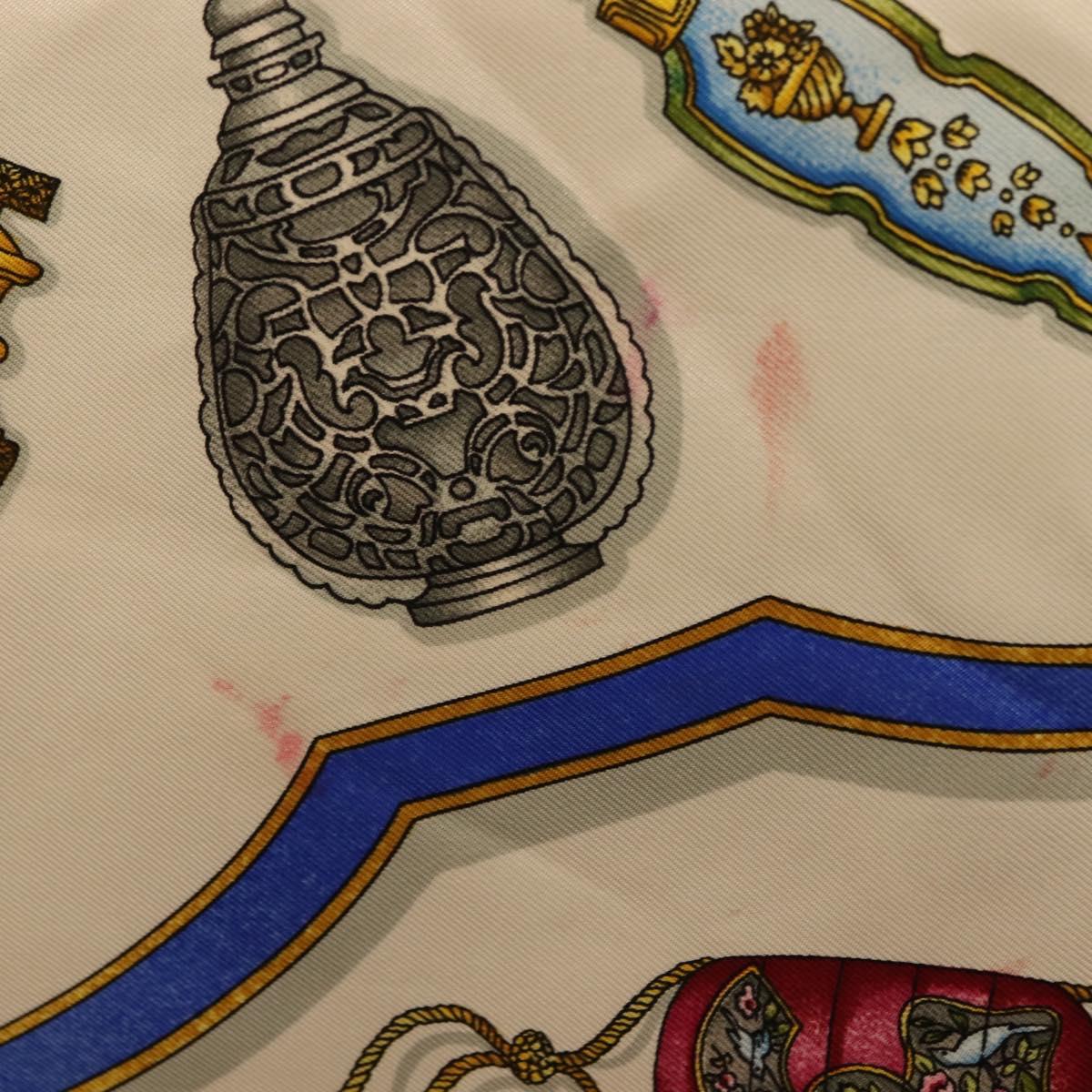 HERMES Carre 90 Scarf Silk 4 Set Red Blue Auth ki6029