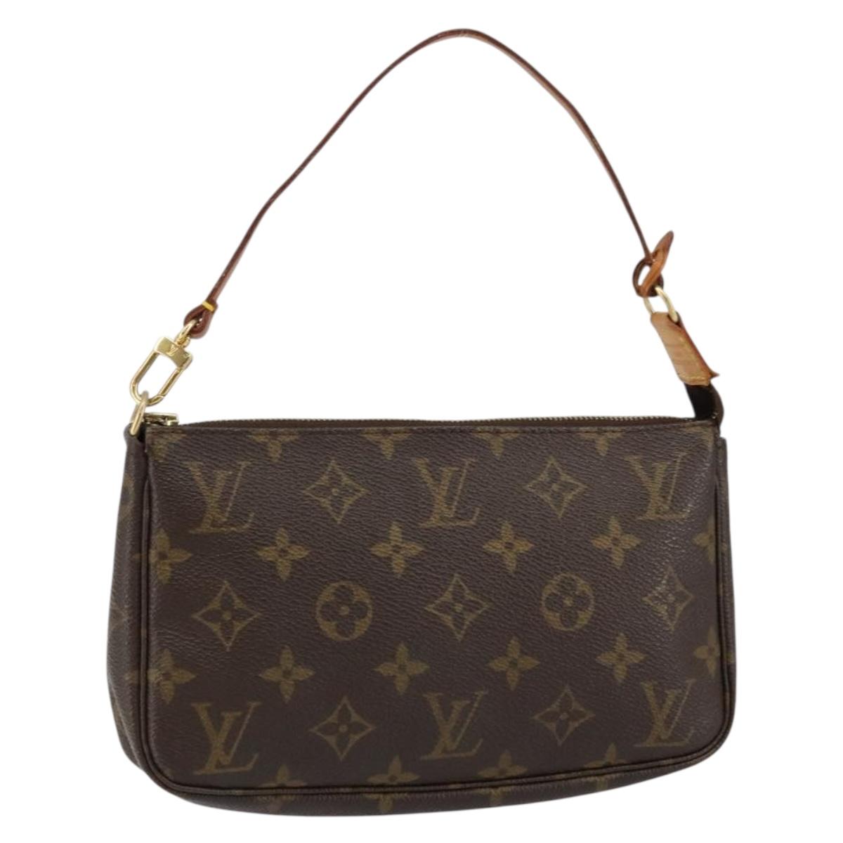 LOUIS VUITTON Monogram Pochette Accessoires Pouch M51980 LV Auth ki6034