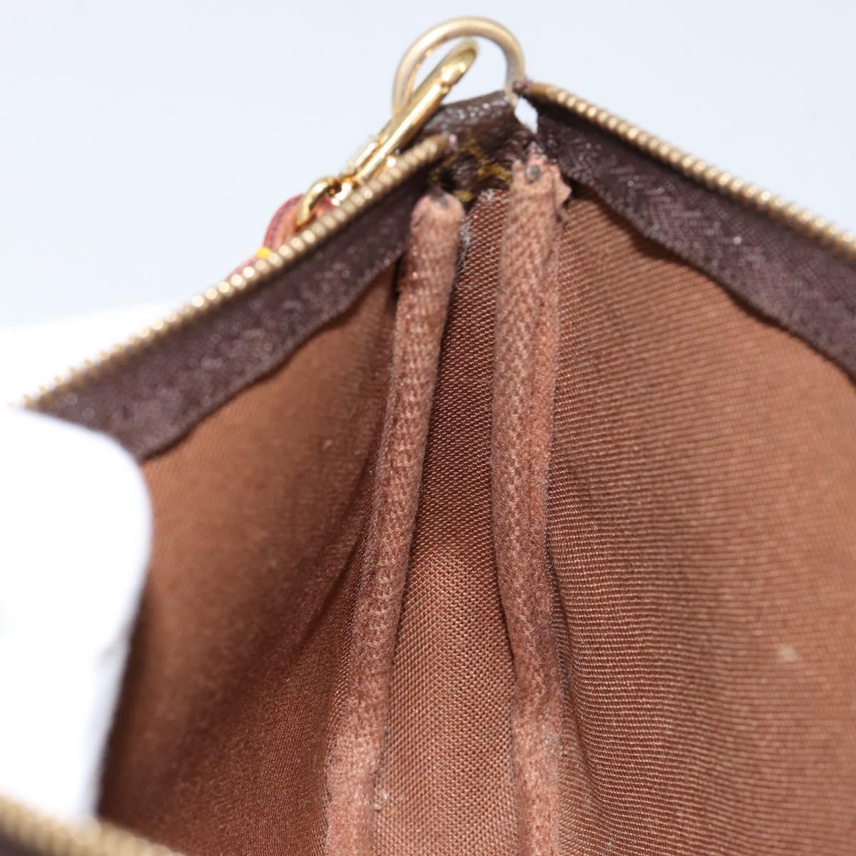 LOUIS VUITTON Monogram Pochette Accessoires Pouch M51980 LV Auth ki6034
