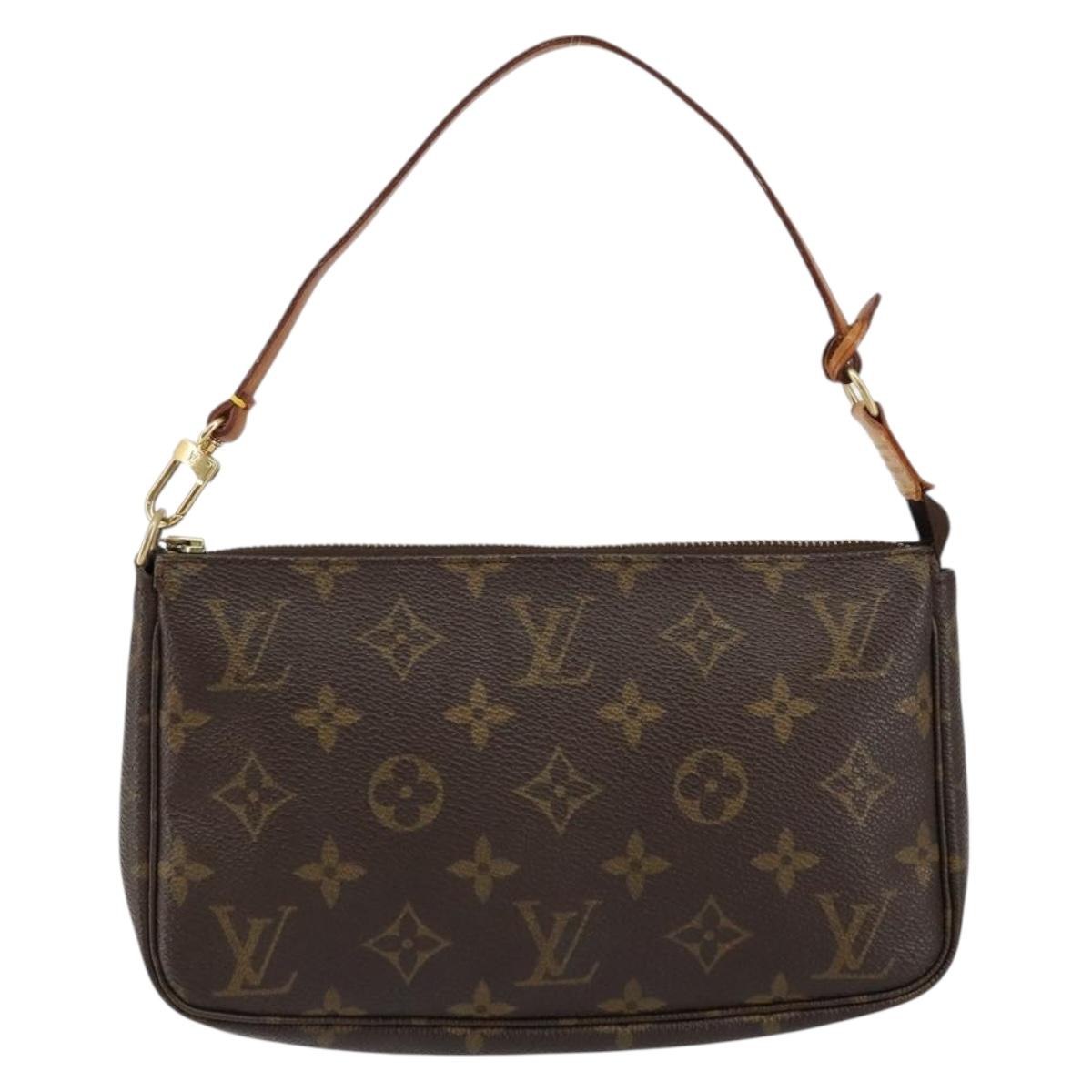 LOUIS VUITTON Monogram Pochette Accessoires Pouch M51980 LV Auth ki6034