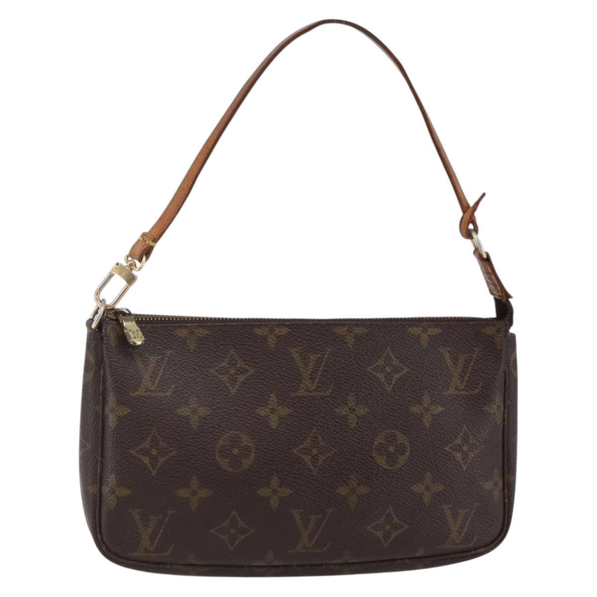 LOUIS VUITTON Monogram Pochette Accessoires Pouch M51980 LV Auth ki6035