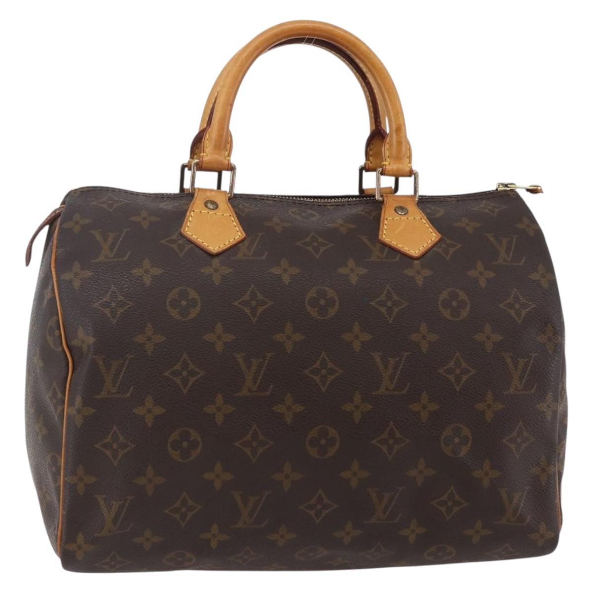 LOUIS VUITTON Monogram Speedy 30 Hand Bag M41526 LV Auth ki6036