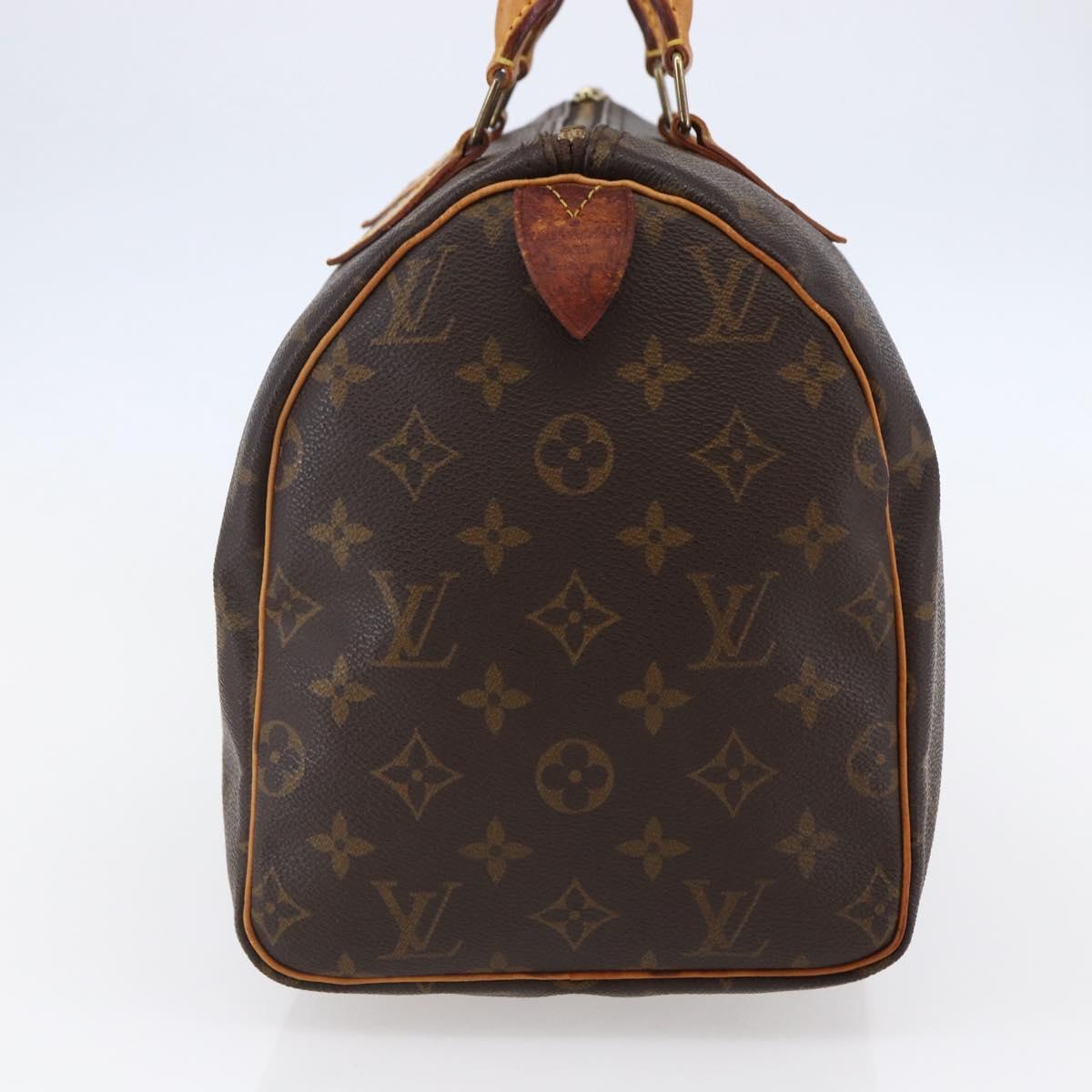 LOUIS VUITTON Monogram Speedy 30 Hand Bag M41526 LV Auth ki6036