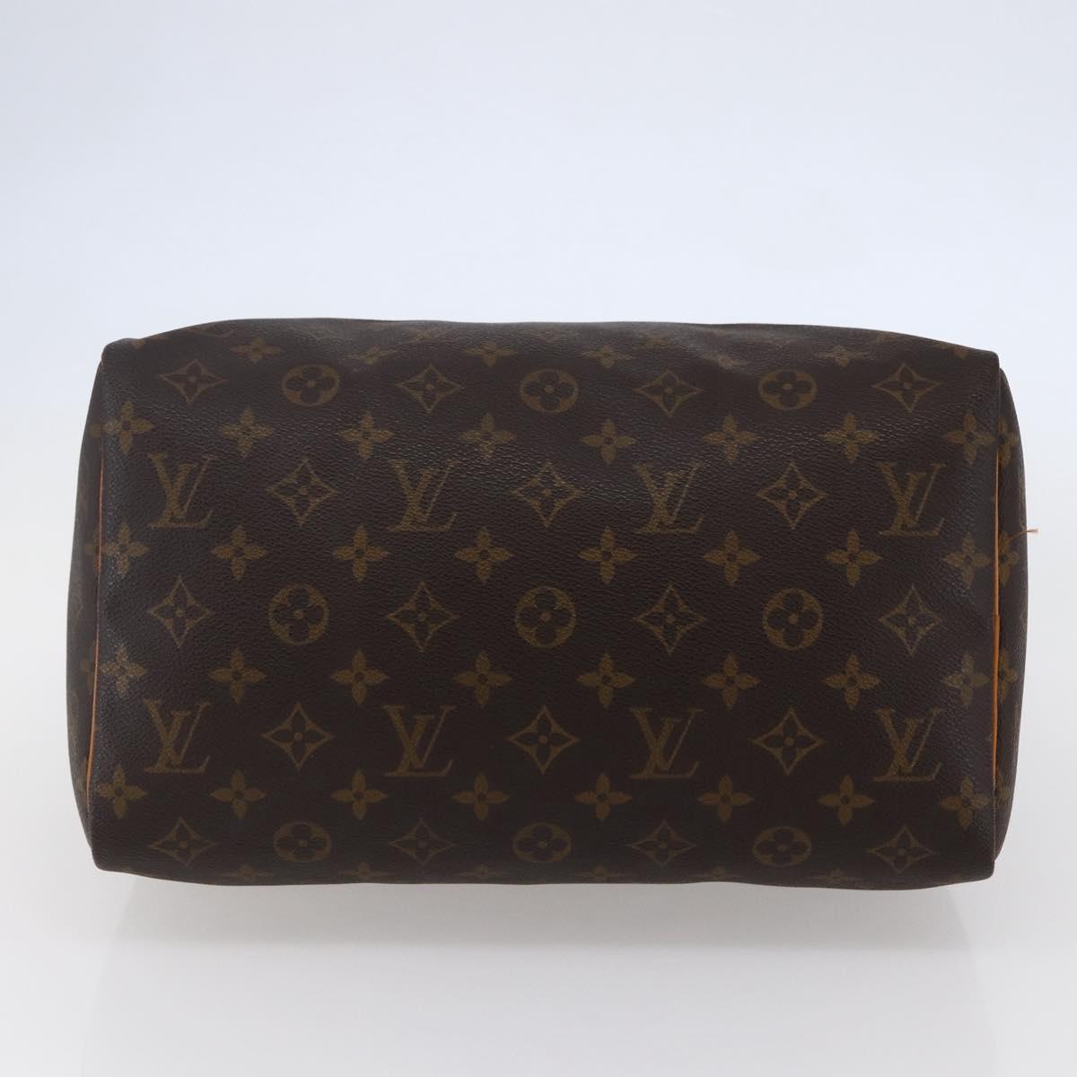 LOUIS VUITTON Monogram Speedy 30 Hand Bag M41526 LV Auth ki6036