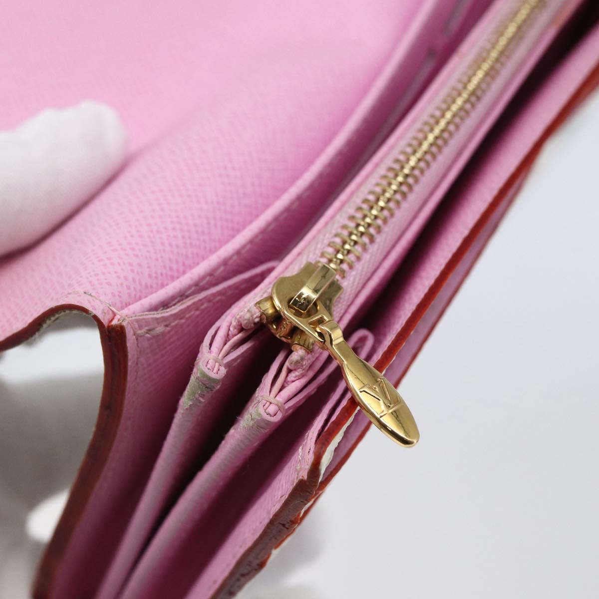 LOUIS VUITTON Monogram Multicolor Portefeuille Sarah White M93745 LV Auth ki6038