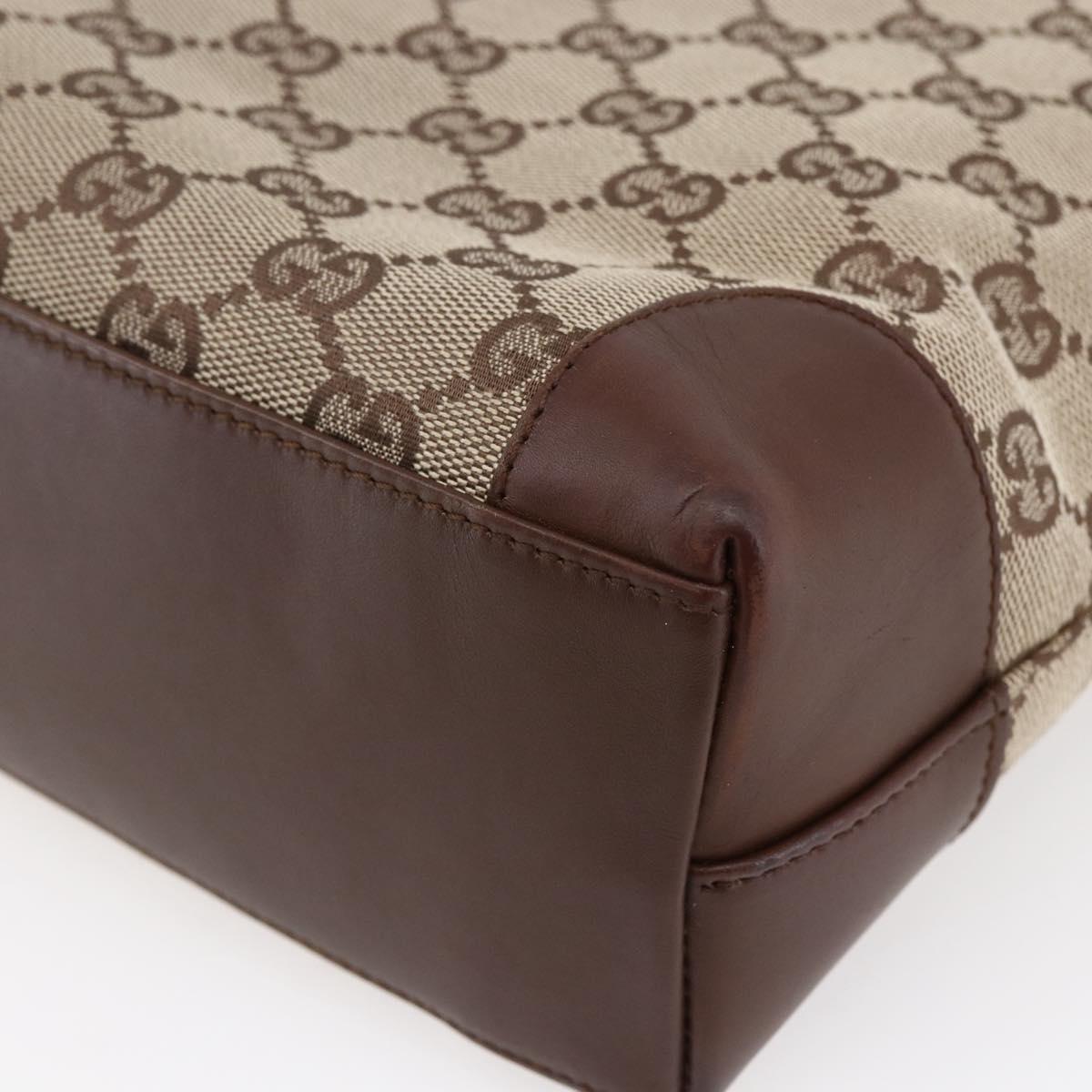 GUCCI GG Canvas Tote Bag Beige Auth ki6049