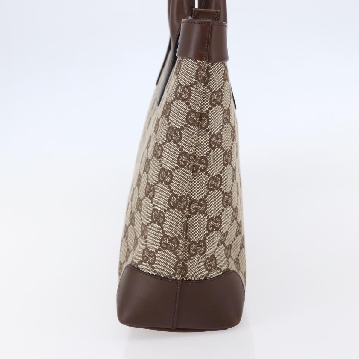 GUCCI GG Canvas Tote Bag Beige Auth ki6049
