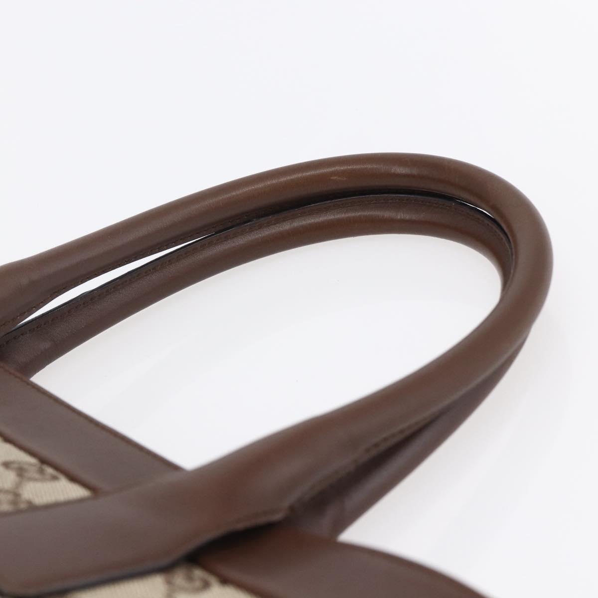 GUCCI GG Canvas Tote Bag Beige Auth ki6049