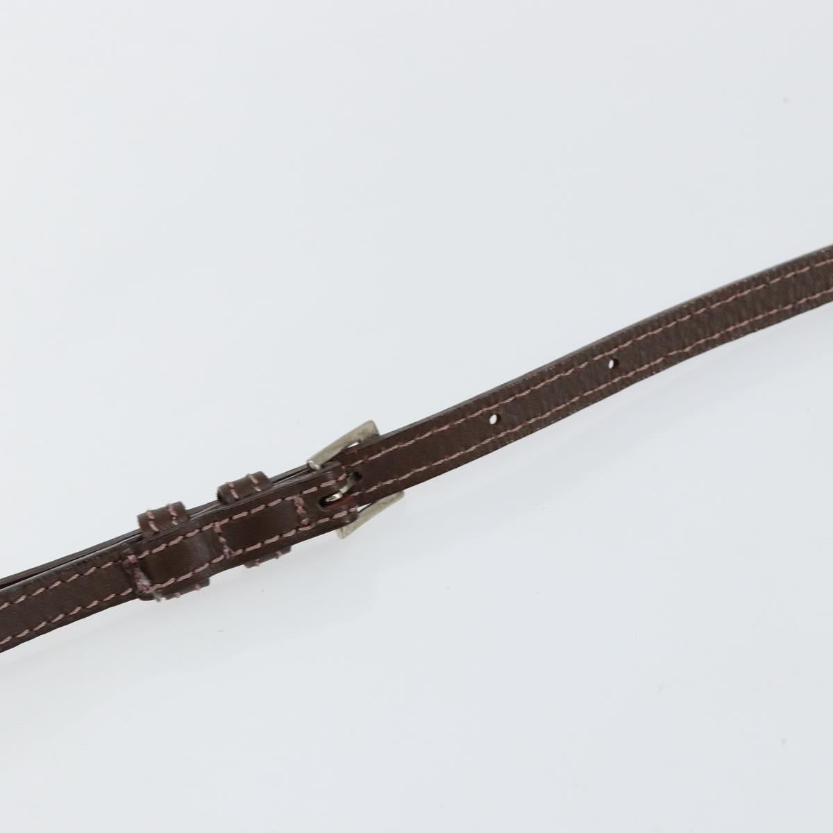 BURBERRY Nova Check Shoulder Bag Canvas Pink Brown Auth ki6053