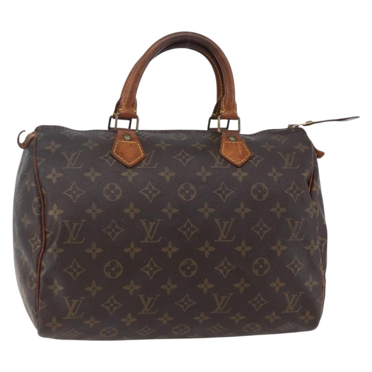 LOUIS VUITTON Monogram Speedy 30 Hand Bag M41526 LV Auth ki6054
