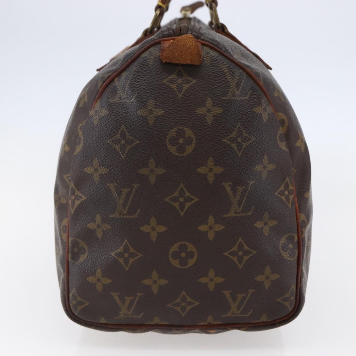 LOUIS VUITTON Monogram Speedy 30 Hand Bag M41526 LV Auth ki6054