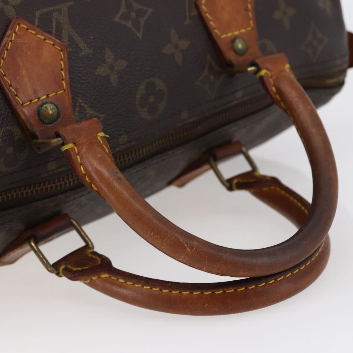 LOUIS VUITTON Monogram Speedy 30 Hand Bag M41526 LV Auth ki6054