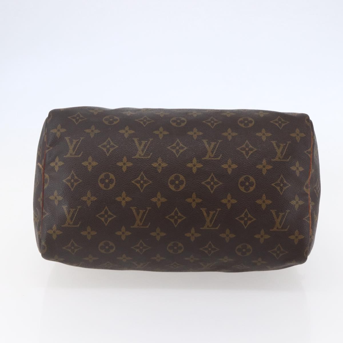 LOUIS VUITTON Monogram Speedy 30 Hand Bag M41526 LV Auth ki6054