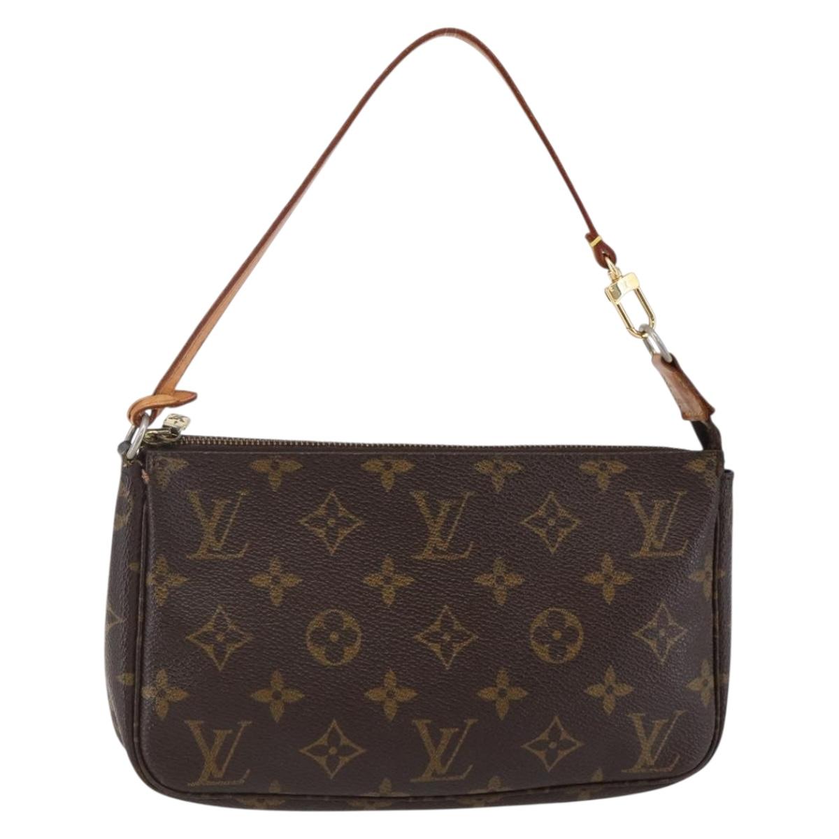 LOUIS VUITTON Monogram Pochette Accessoires Pouch M51980 LV Auth ki6057