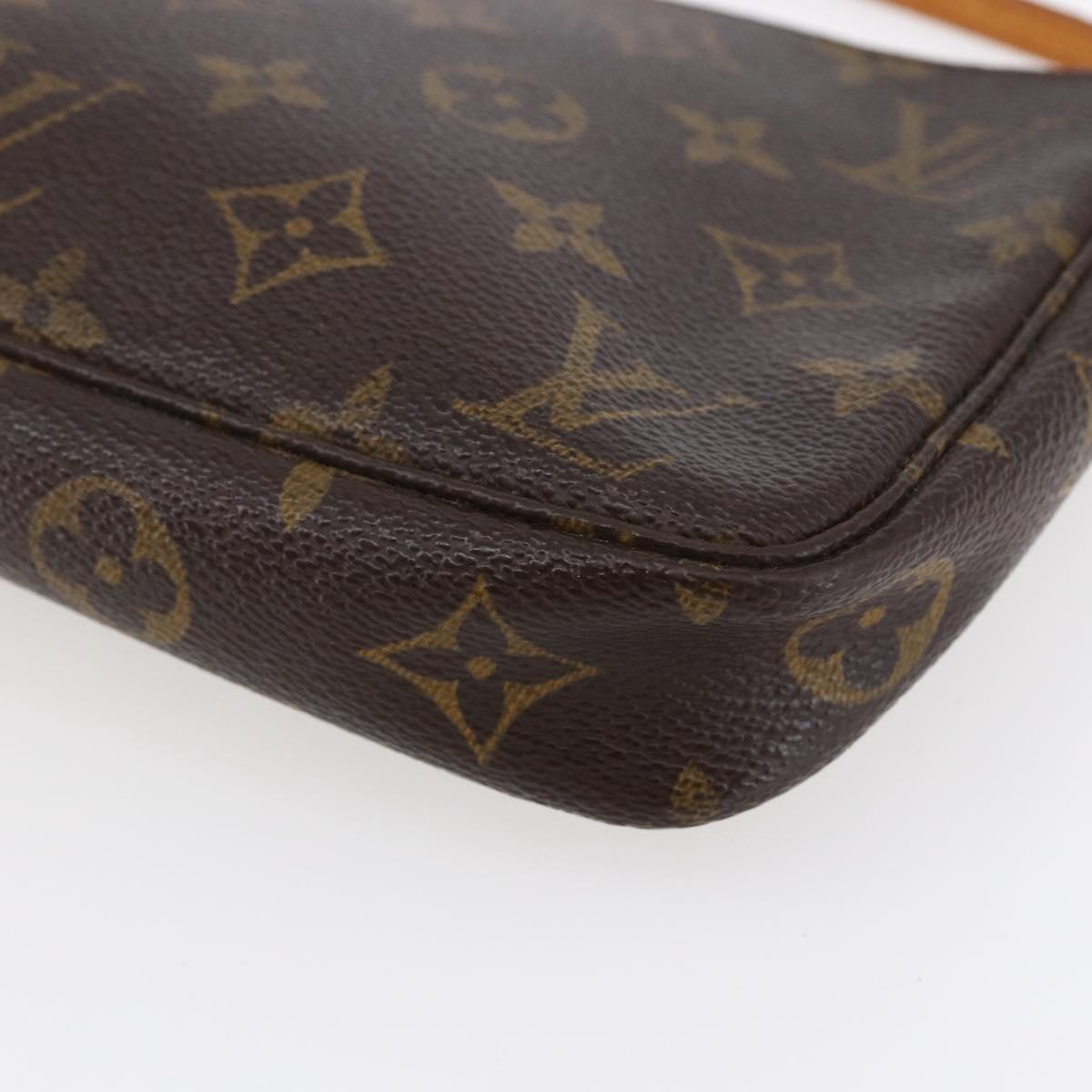 LOUIS VUITTON Monogram Pochette Accessoires Pouch M51980 LV Auth ki6057