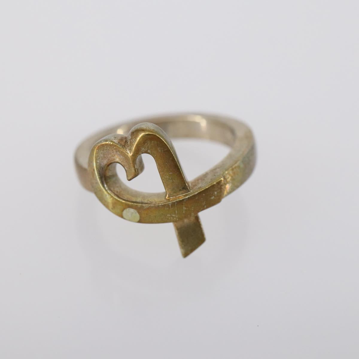 TIFFANY&Co. Heart Necklace Ring Ag925 3Set Silver Auth ki6061