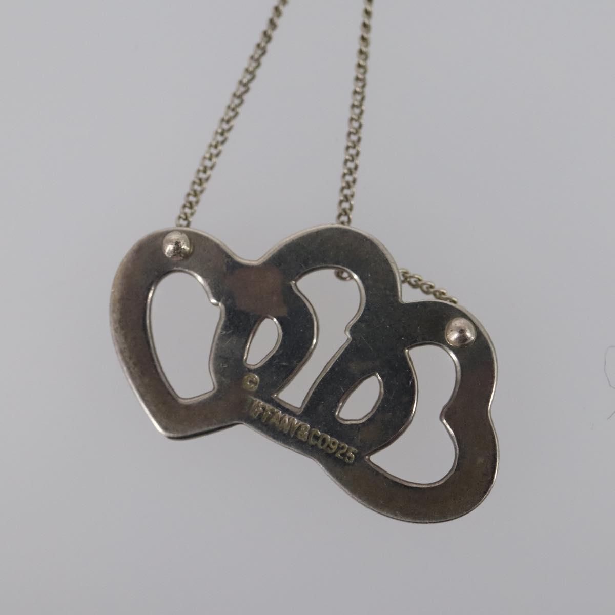 TIFFANY&Co. Heart Necklace Ring Ag925 3Set Silver Auth ki6061