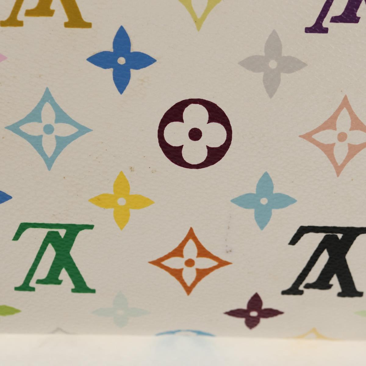 LOUIS VUITTON Monogram Multicolor Speedy 30 Hand Bag White M92643 LV Auth ki6066