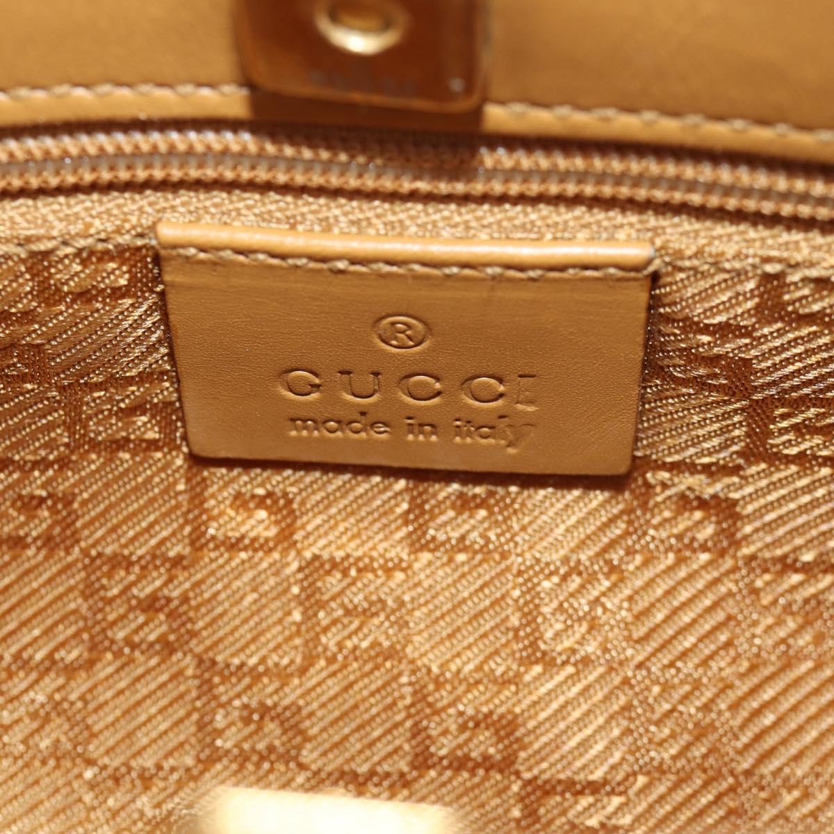GUCCI Shoulder Bag Suede Leather Pink Beige Auth ki6070V