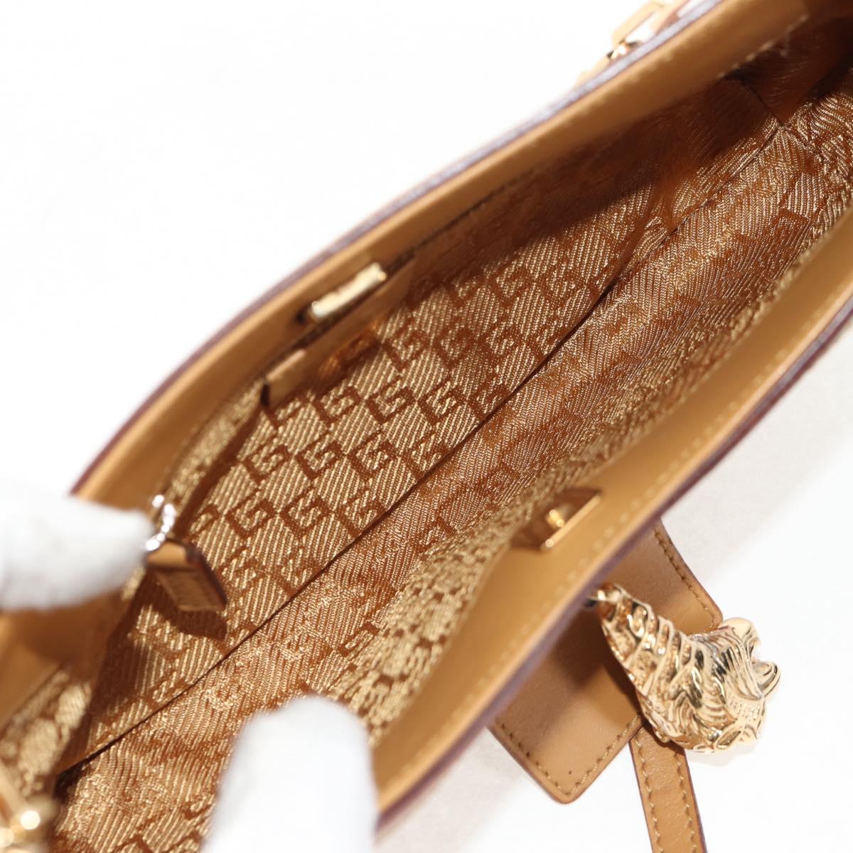 GUCCI Shoulder Bag Suede Leather Pink Beige Auth ki6070V