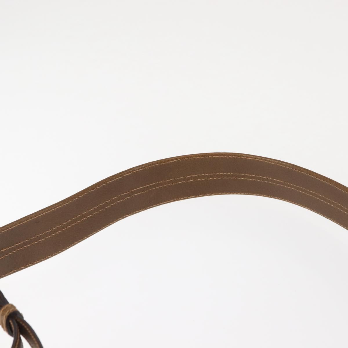 GUCCI Shoulder Bag Leather Brown Auth ki6074