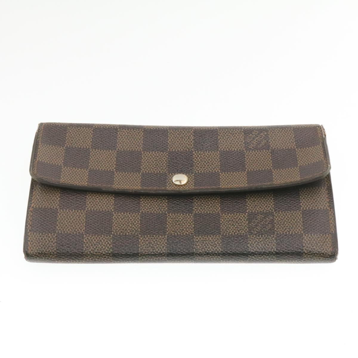 LOUIS VUITTON Monogram Damier Ebene Graphite Wallet 4Set LV Auth ki608