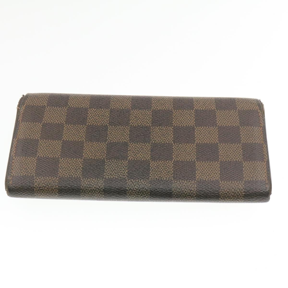 LOUIS VUITTON Monogram Damier Ebene Graphite Wallet 4Set LV Auth ki608