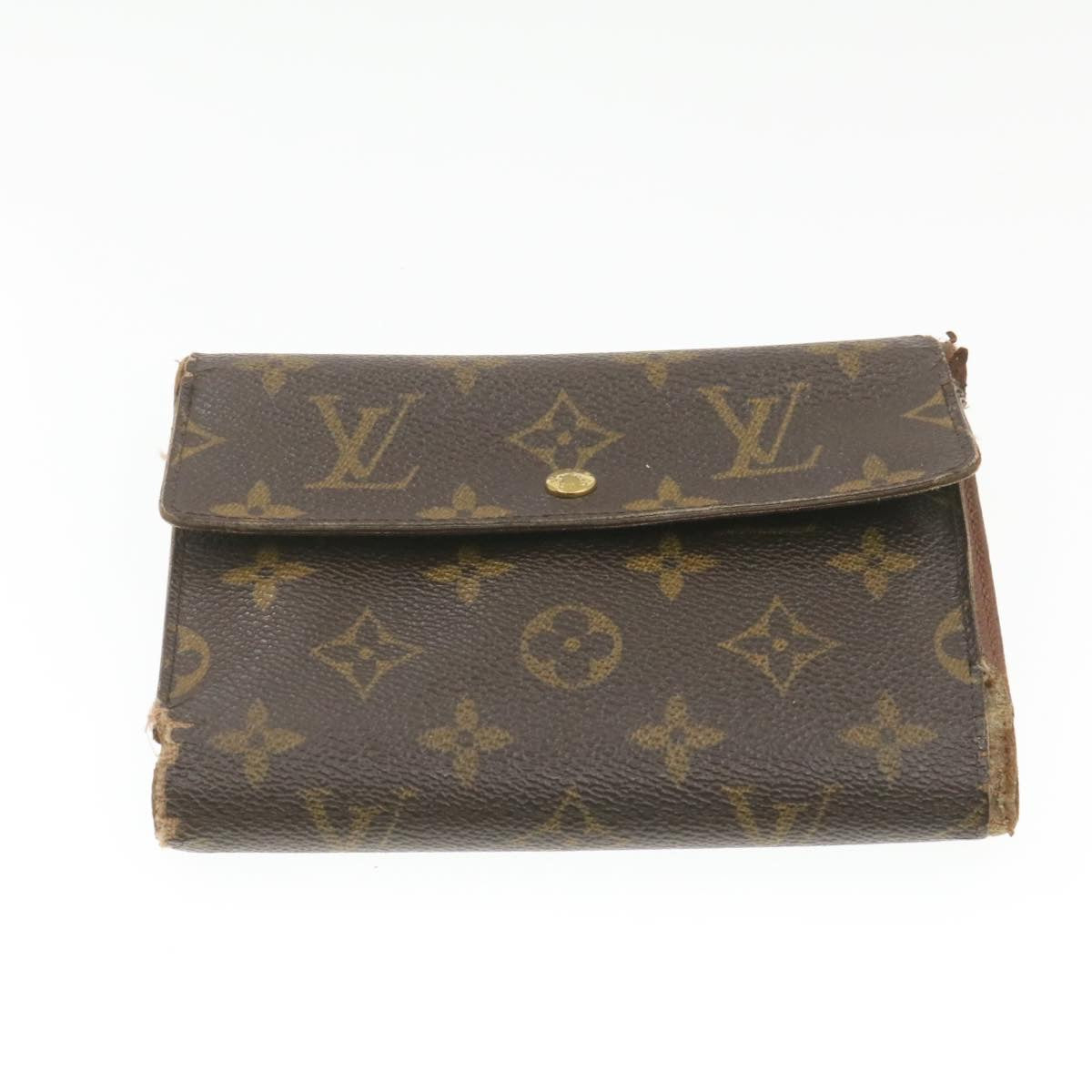 LOUIS VUITTON Monogram Damier Ebene Graphite Wallet 4Set LV Auth ki608