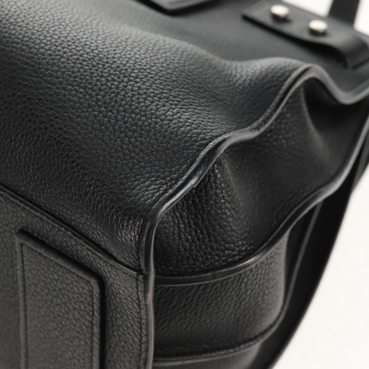 SAINT LAURENT Sac de Jules Tote Bag Leather 2way Black Auth ki6080