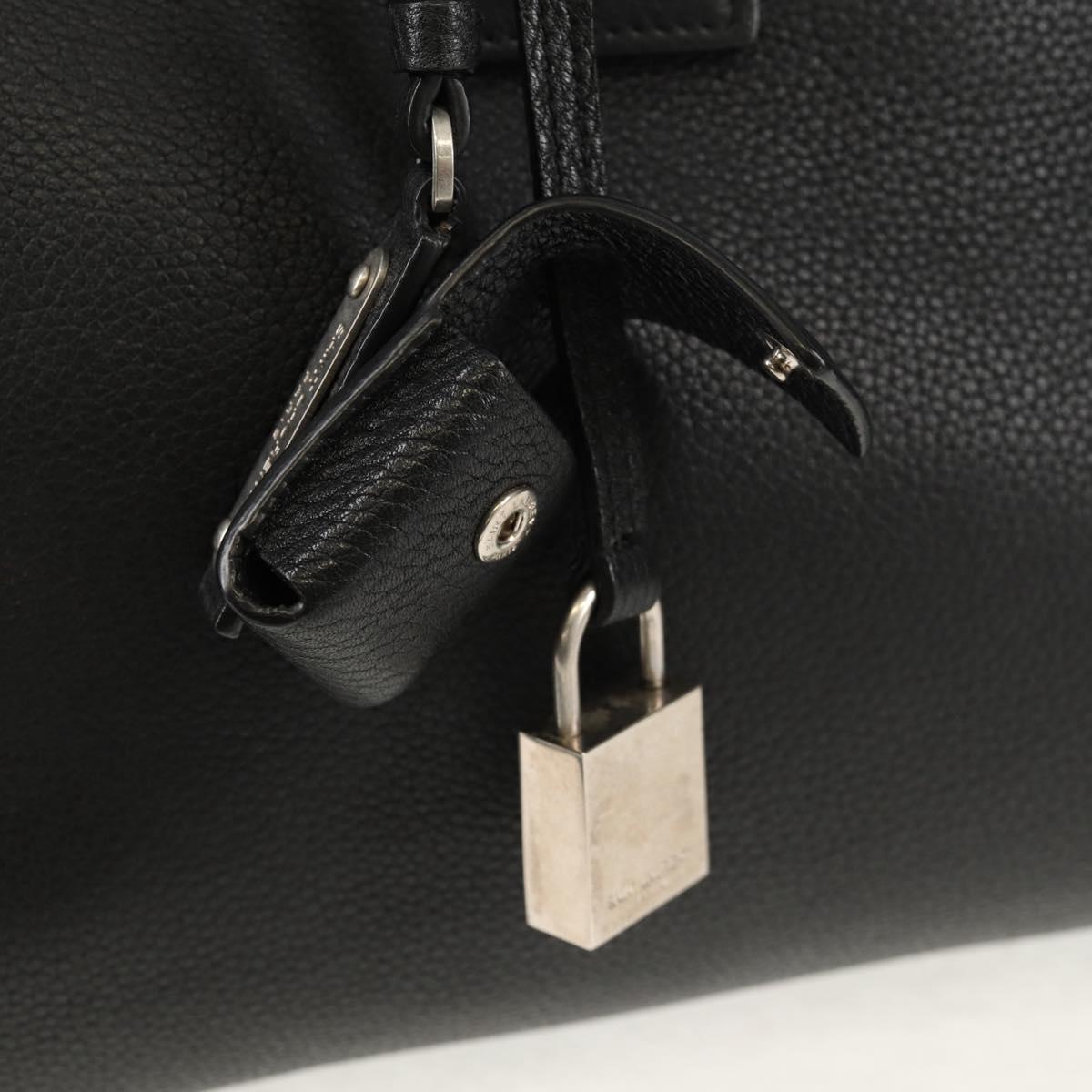 SAINT LAURENT Sac de Jules Tote Bag Leather 2way Black Auth ki6080