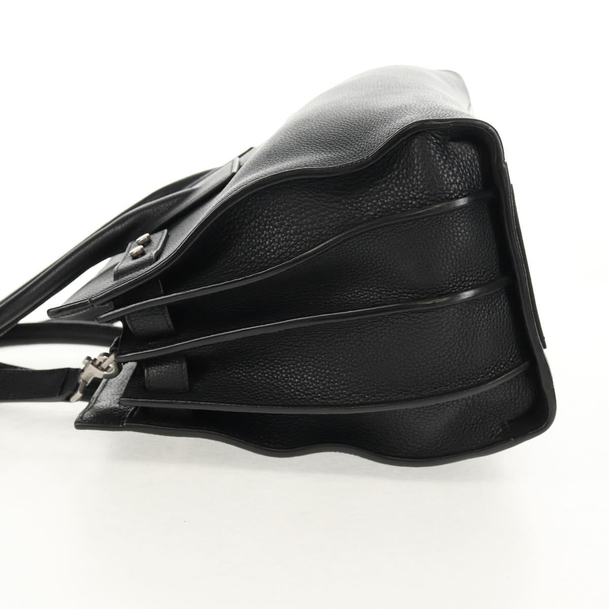 SAINT LAURENT Sac de Jules Tote Bag Leather 2way Black Auth ki6080