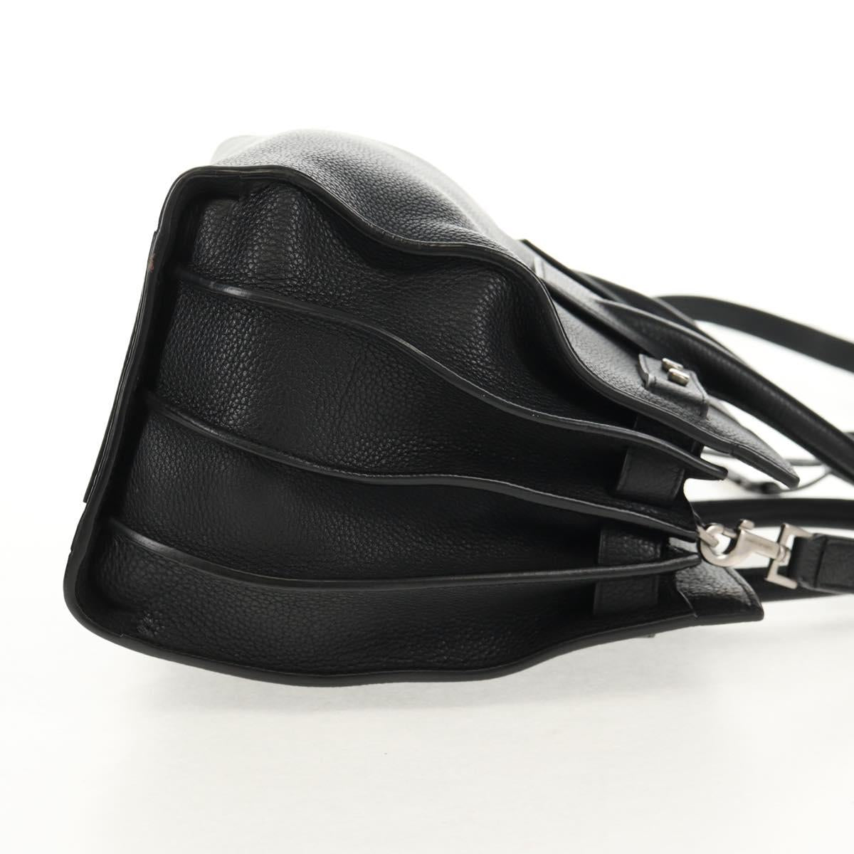 SAINT LAURENT Sac de Jules Tote Bag Leather 2way Black Auth ki6080