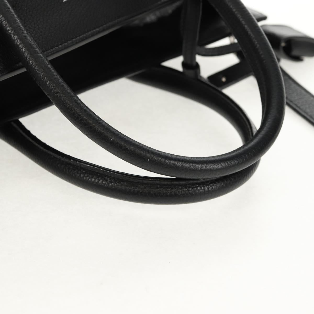 SAINT LAURENT Sac de Jules Tote Bag Leather 2way Black Auth ki6080