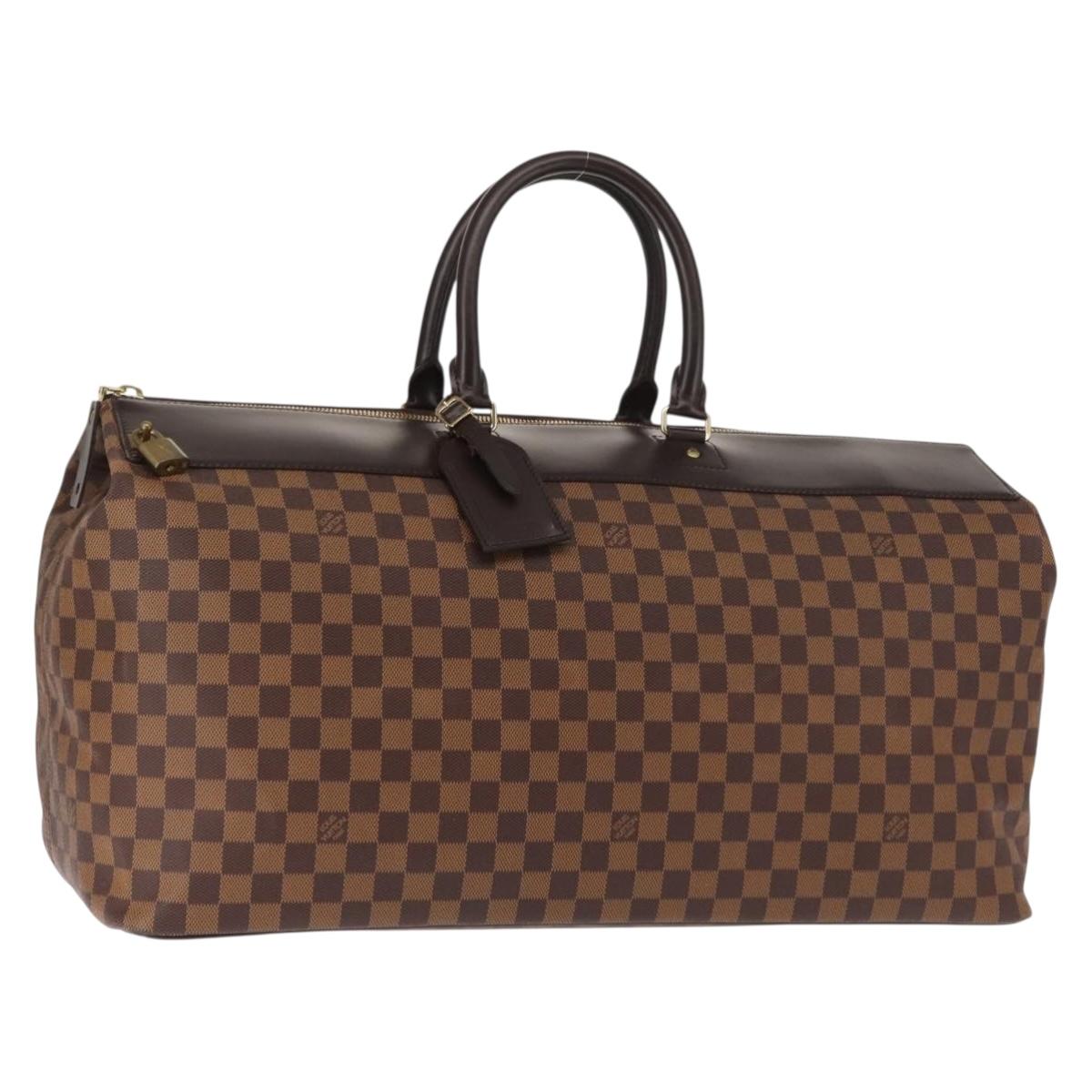 LOUIS VUITTON Damier Ebene Greenwich GM Boston Bag N41155 LV Auth ki6085