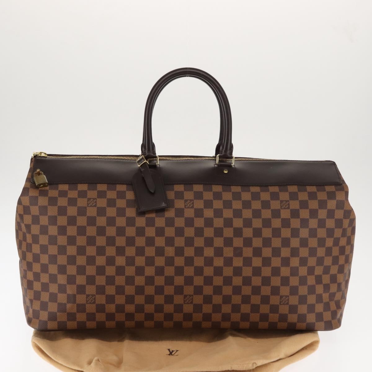 LOUIS VUITTON Damier Ebene Greenwich GM Boston Bag N41155 LV Auth ki6085