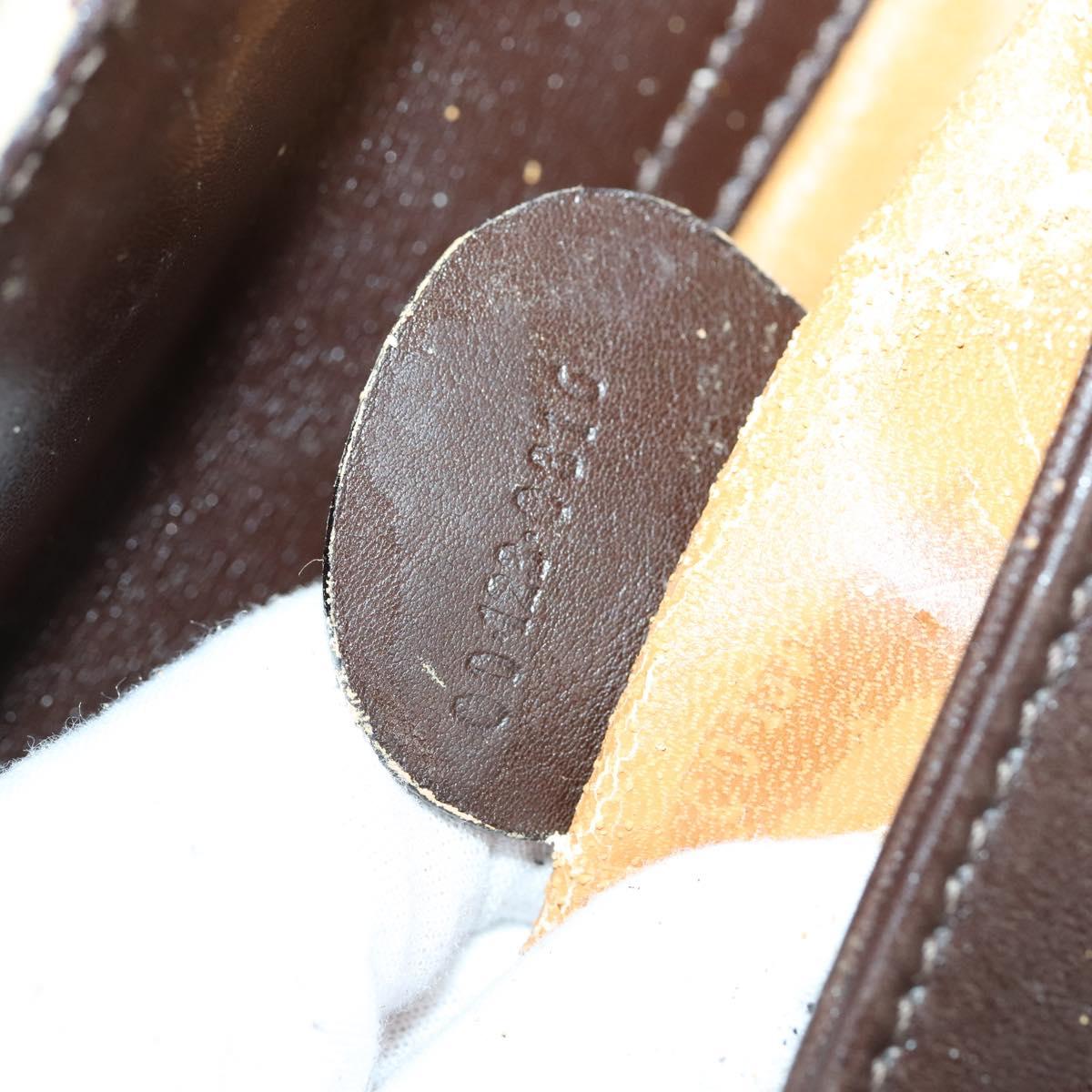 GUCCI Bamboo Hand Bag Leather 2way Brown Auth ki6088