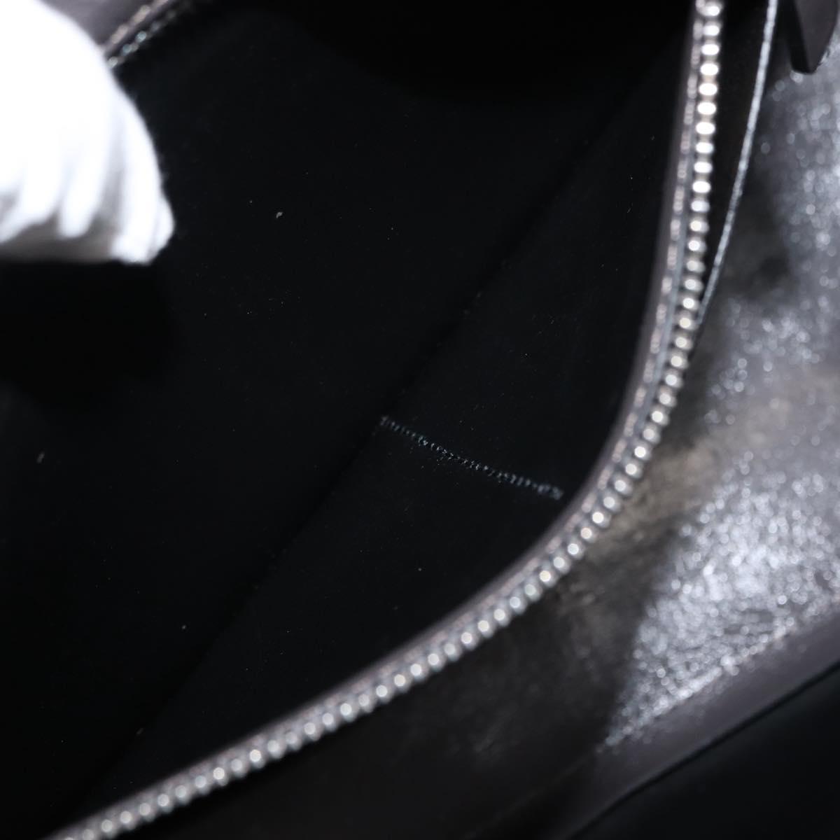 BURBERRY Hand Bag Patent leather 2way Gray Auth ki6089