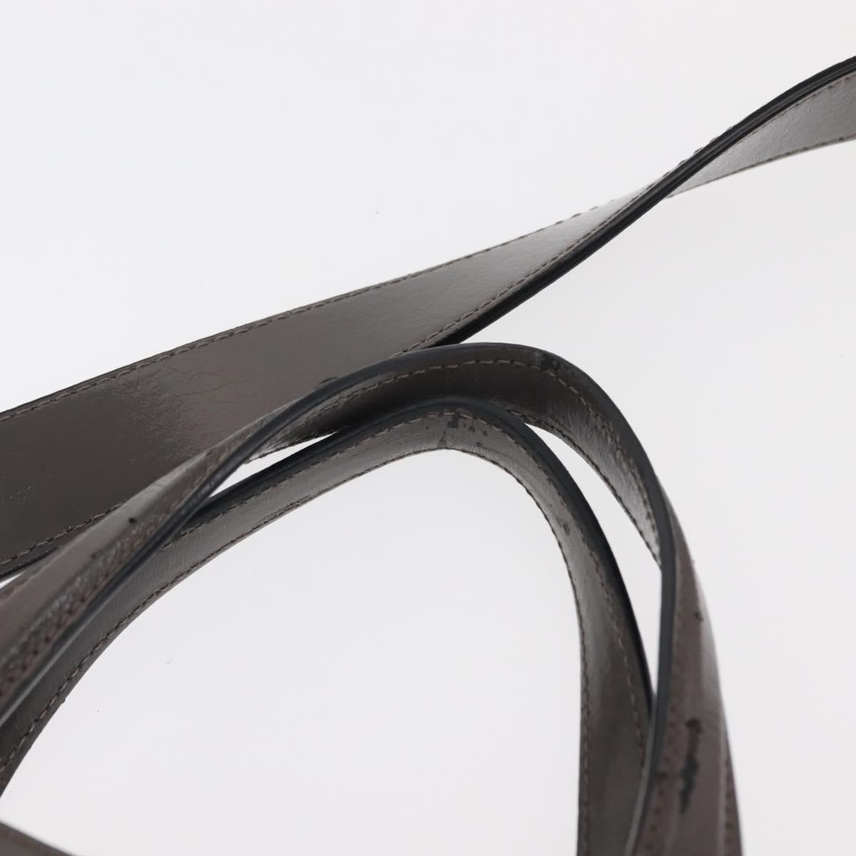 BURBERRY Hand Bag Patent leather 2way Gray Auth ki6089