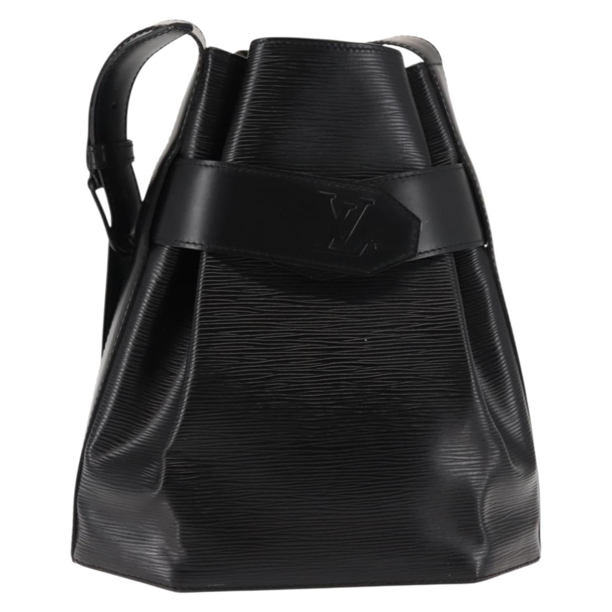 LOUIS VUITTON Epi Sac Depaule GM Shoulder Bag Black M80155 LV Auth ki6090