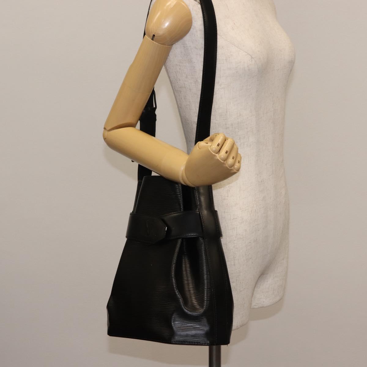LOUIS VUITTON Epi Sac Depaule GM Shoulder Bag Black M80155 LV Auth ki6090