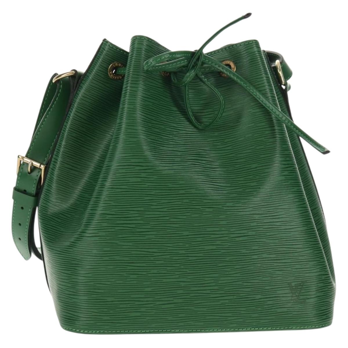 LOUIS VUITTON Epi Petit Noe Shoulder Bag Green M44104 LV Auth ki6095A