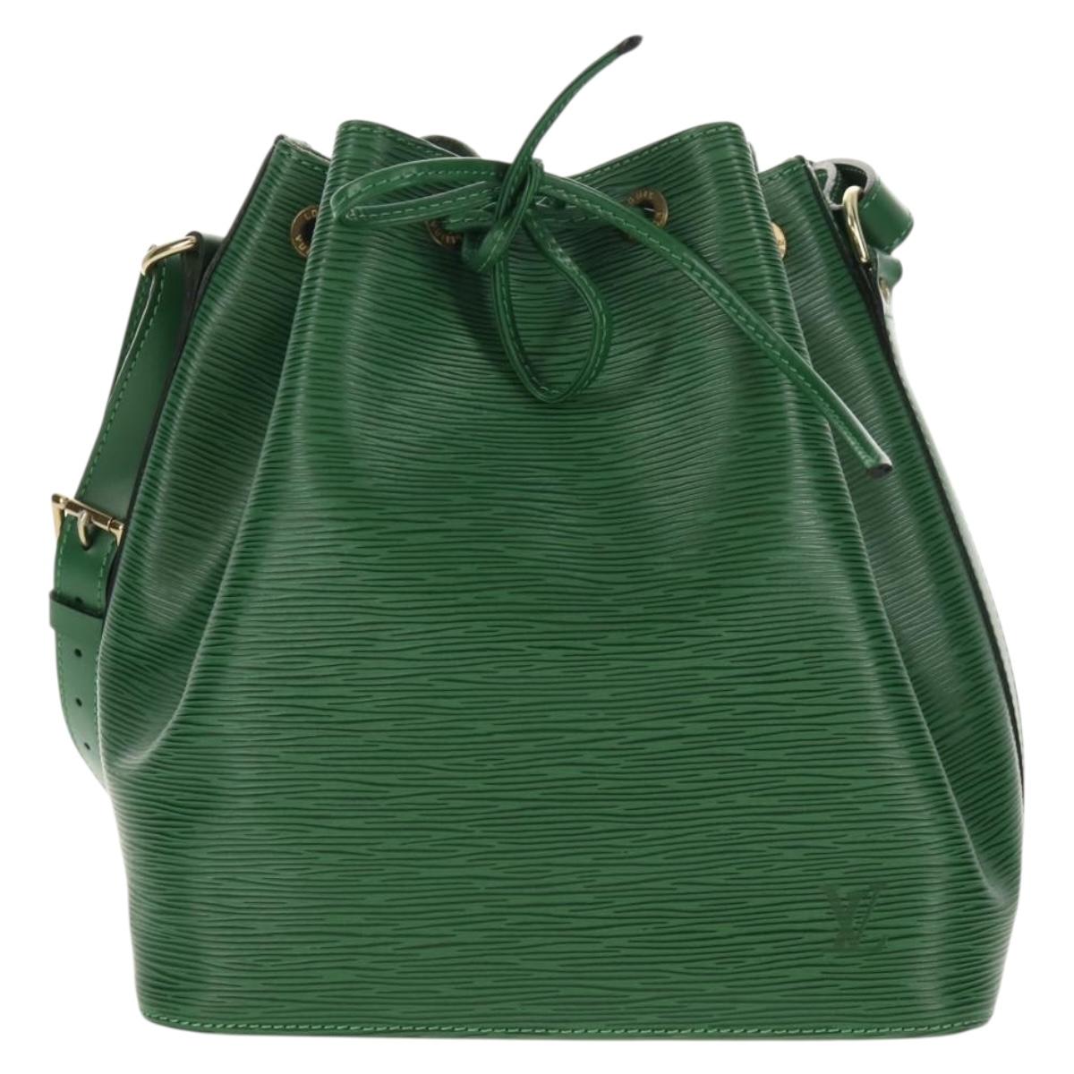 LOUIS VUITTON Epi Petit Noe Shoulder Bag Green M44104 LV Auth ki6095A