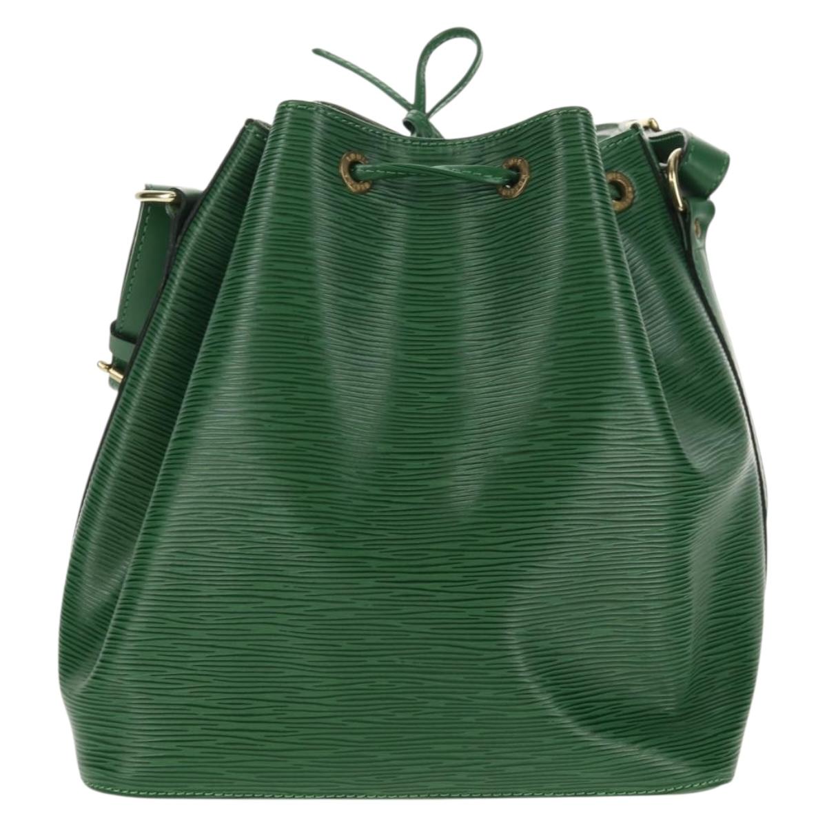 LOUIS VUITTON Epi Petit Noe Shoulder Bag Green M44104 LV Auth ki6095A