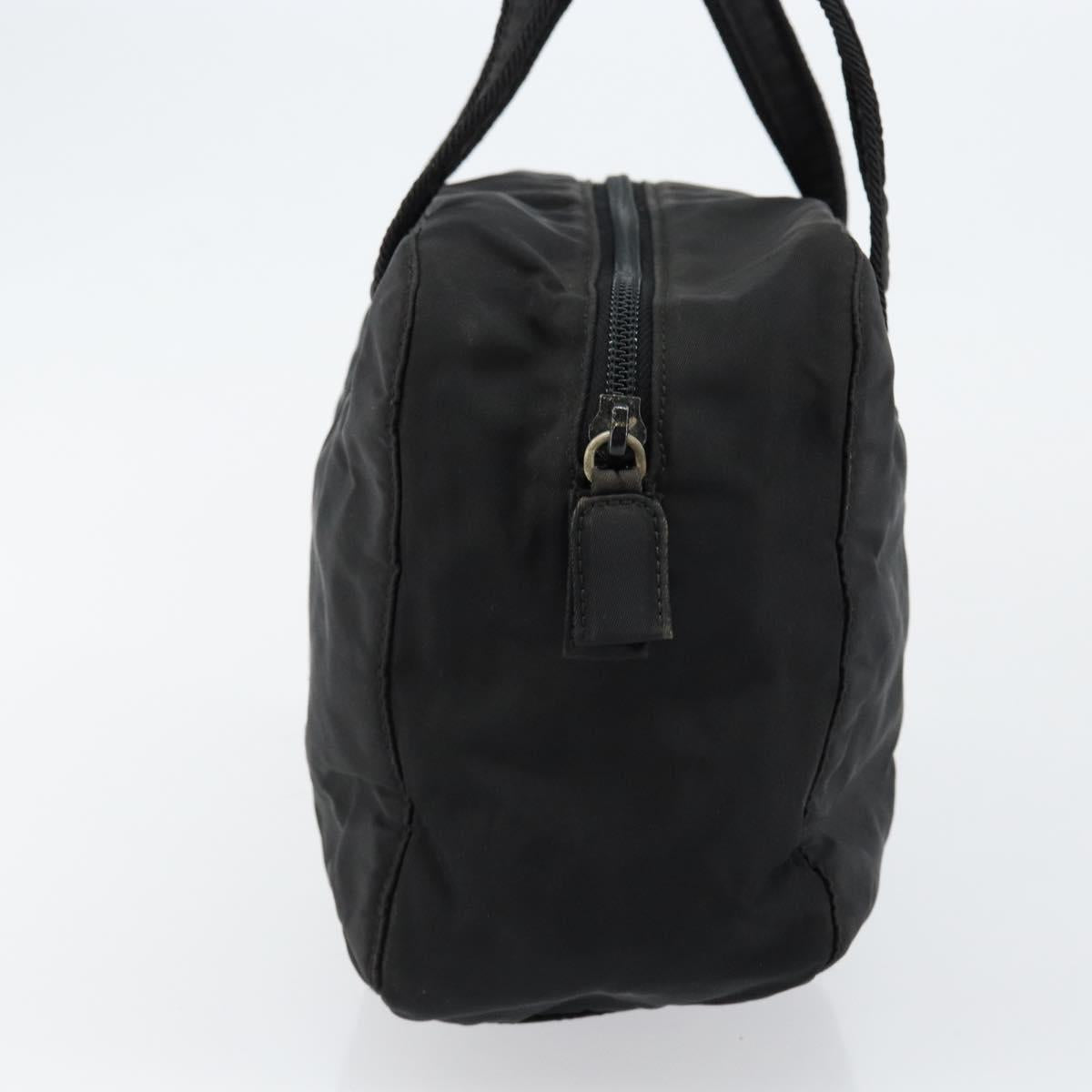 PRADA Hand Bag Nylon Black Auth ki6098