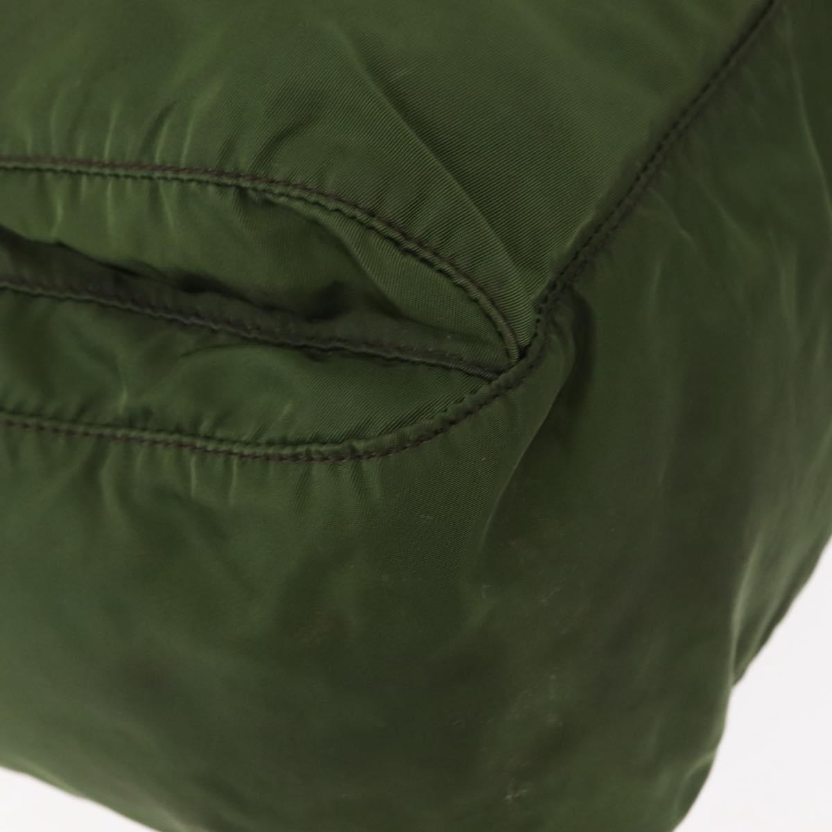 PRADA Shoulder Bag Nylon Khaki Auth ki6099