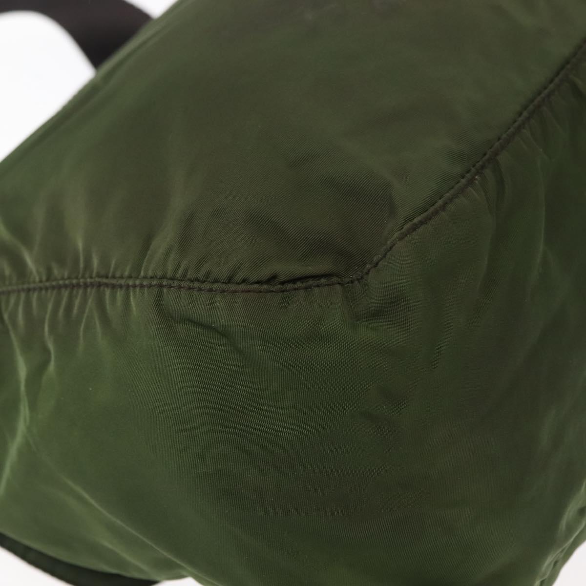 PRADA Shoulder Bag Nylon Khaki Auth ki6099