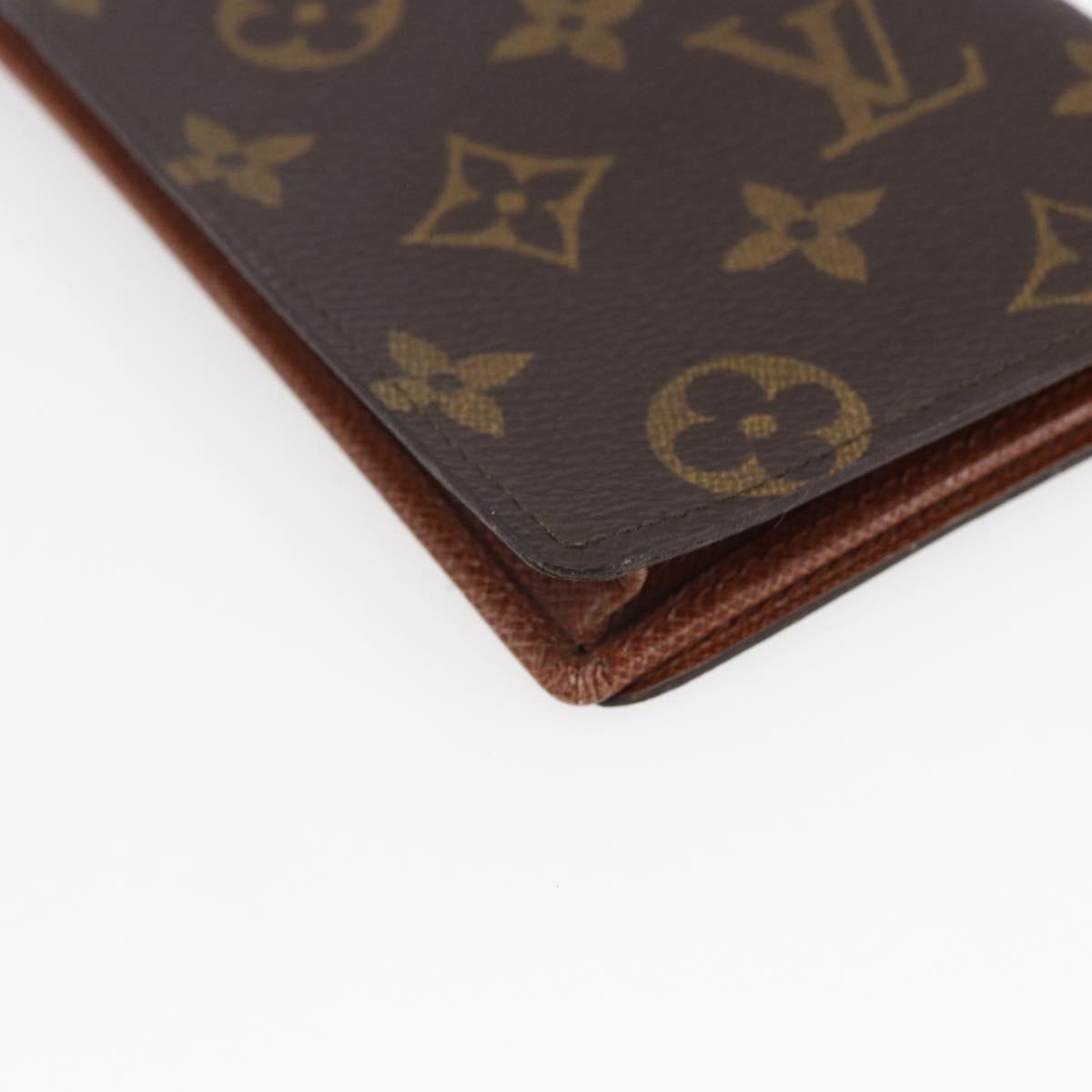 LOUIS VUITTON Monogram Porte Cartes Credit Long Wallet M60825 LV Auth ki6101