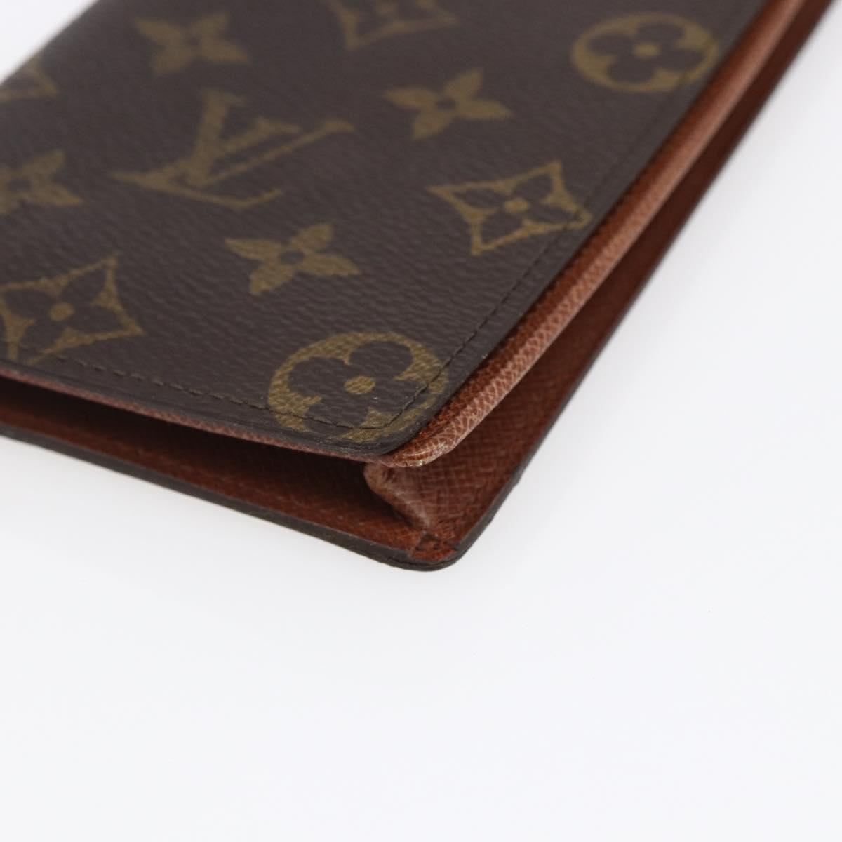 LOUIS VUITTON Monogram Porte Cartes Credit Long Wallet M60825 LV Auth ki6101