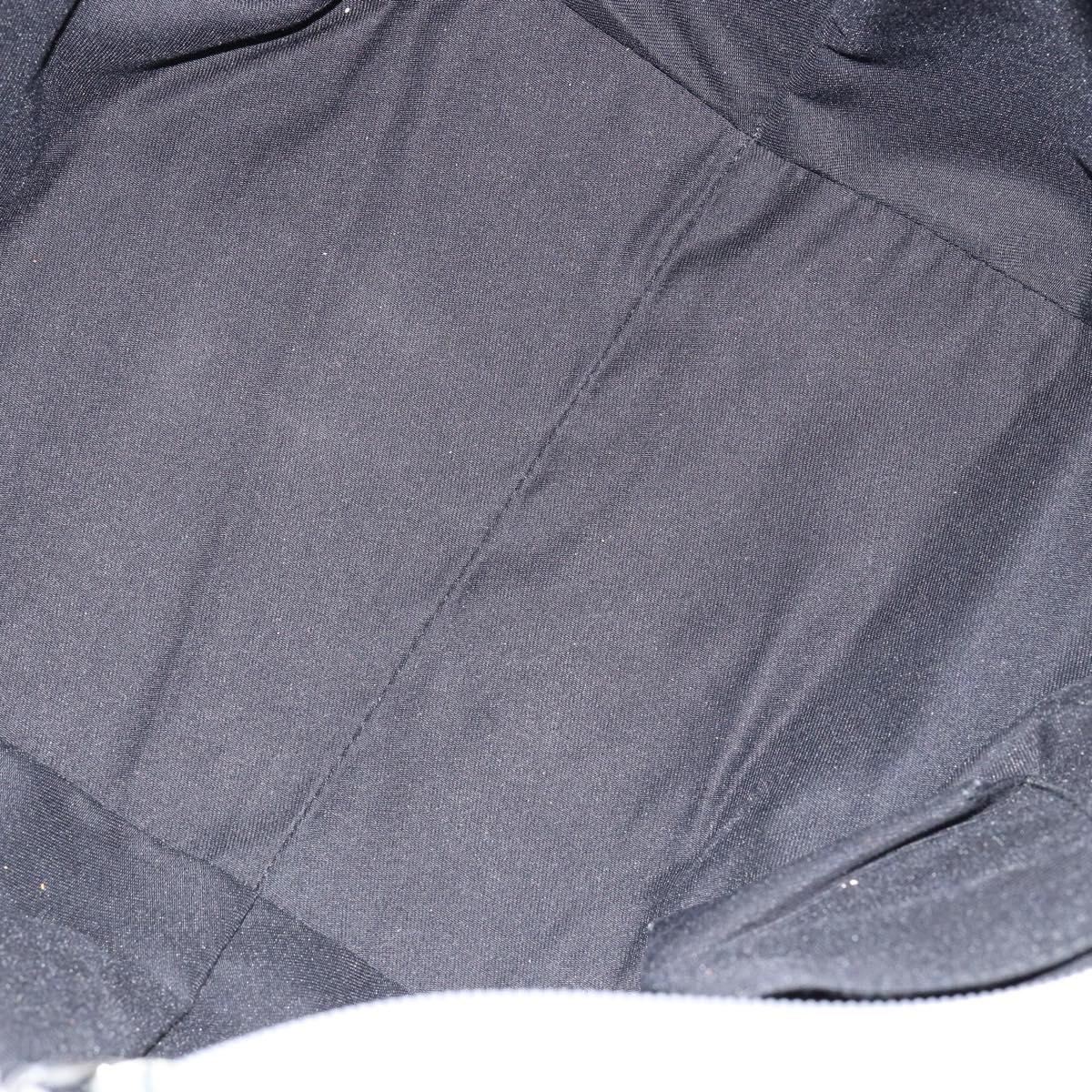 GUCCI GG Canvas Sherry Line Tote Bag Silver Blue khaki Auth ki6110